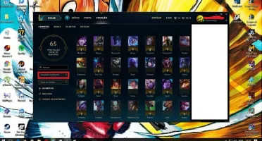 Conta de Lol - Unranked - [60 champs] e [11 skins]