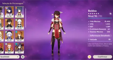 AR50 - Ayaka Raiden Zhongli Childe Diluc Jean Mona e Qiqi