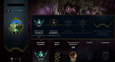 🟢 SMURF PLATINA 68% WR 🔥 MMR ALTO 💎 ALTA QUALIDADE