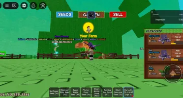 Conta roblox grow a garden e blox fruit