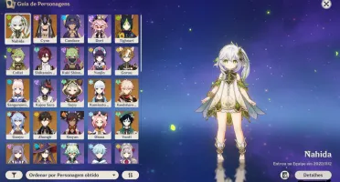 Conta Genshi Impact Varios personagens e sua arma assinatura