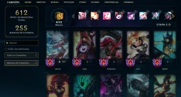 Conta Lol Antiga E Rara Com 1127 Skins