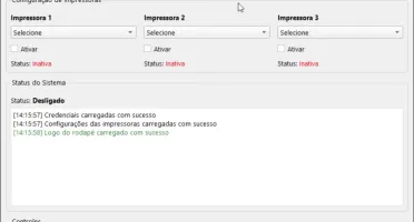 Sistema de Impressão Automática com Suporte 3 impressoras