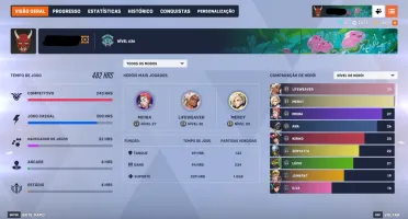 Conta Overwatch 2 - 1 skin mítica + 1695 Moedas