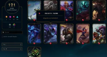 Vendo conta de lol d3 121 skins