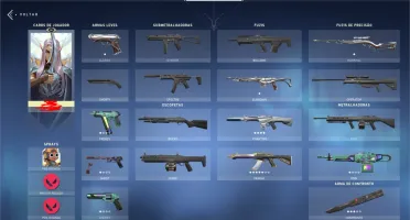 conta valorant da 1 season com passe skins+conta lol platina