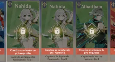 Conta Genshin Impact AR55 - Eula, Shenhe, Venti, Kokomi +