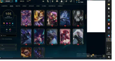 Conta Lol Nivel 398 Com QIYANA/SENNA PRESTIGIO