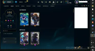 Conta Lol Nivel 398 Com QIYANA/SENNA PRESTIGIO