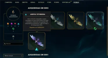 Esmeralda 3 com 50 Champs e 14 Skins + 2 Fragmentos