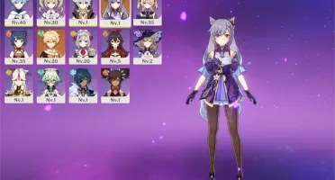 GENSHIN IMPACT AR20 NA / Keqing e vários personagens/armas