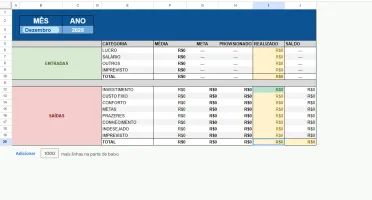 Planilha de Controle Financeiro Completa – Automatizada
