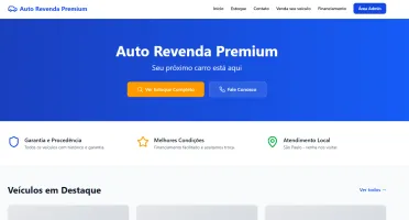 Sistema Auto Revenda Premium (Código Fonte / Arquivos) 💻🚗