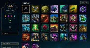 Conta de LOL, 500 skin, Master, all champions.