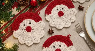 Porta copo Papai Noel - 15x15cm - kit 2 unidades