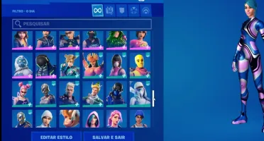 conta fortnite season 2 cap 1 com muitas skins compradas