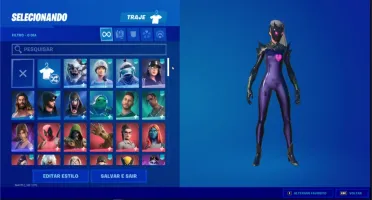 conta fortnite season 2 cap 1 com muitas skins compradas