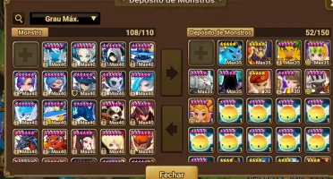 Conta summoners war (servidor Japonês) muitos anos parado