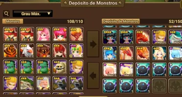 Conta summoners war (servidor Japonês) muitos anos parado