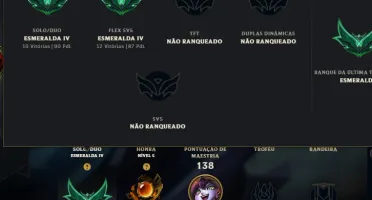 Conta Esmeralda 4 League of legends