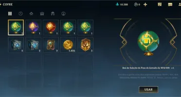 Conta WildRift, Esmeralda 4, Suporte Winrate ALTO