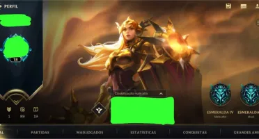 Conta WildRift, Esmeralda 4, Suporte Winrate ALTO