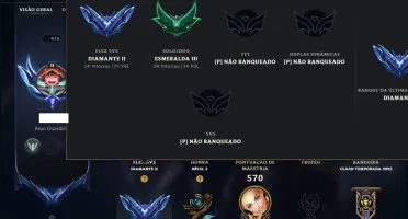 Esmerada 3 com TODOS os Champs e 210 Skins (MID / SUP / ADC)