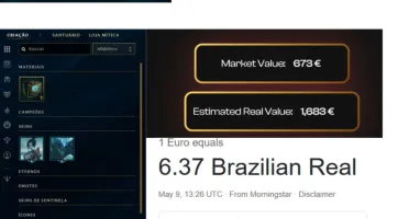 Conta de League of Legends antiga