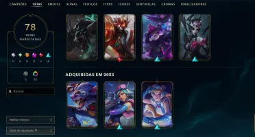 Conta Ex Mestre Com Muitas Skins De Adc - Aceito Ofertas