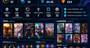 Conta Ex Mestre Com Muitas Skins De Adc - Aceito Ofertas