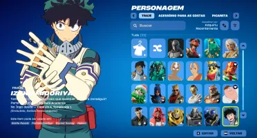 Conta Fortnite | 32 Skins | Izuku Midoriya | Entrega automát