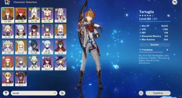 CONTA GENSHIN IMPACT | CHILDE DILUC C1 KOKOMI 6 5* AR 47