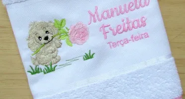 Kit com 5 Toalhas Escolares Personalizadas
