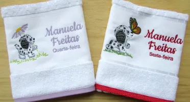 Kit com 5 Toalhas Escolares Personalizadas
