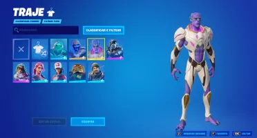 Conta Fortnite com 9 skins e 250 Vbucks