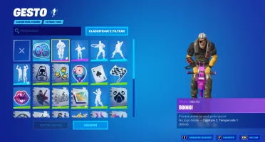 Conta Fortnite com 9 skins e 250 Vbucks