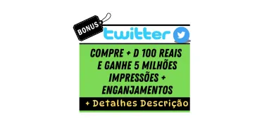 Twitter🎁, Gaste a partir de R$10 e leve brindes que você va