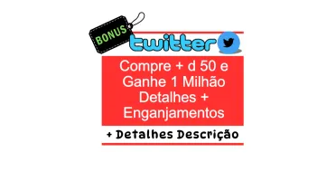 Twitter🎁, Gaste a partir de R$10 e leve brindes que você va
