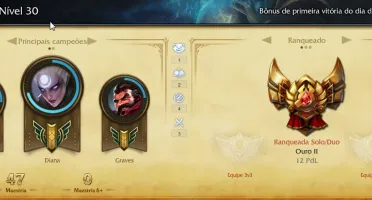 Conta League of legends Gold 2 pouco jogada