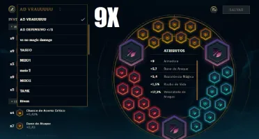 Conta League Of Legends s6 Platina 40k rp 9 pagina runa !