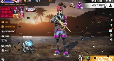 Conta Free Fire Gemada Itens Raros!