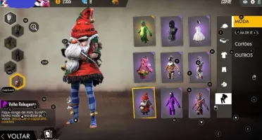 Conta Free Fire Gemada Itens Raros!