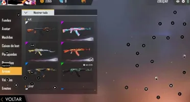 Conta Free Fire Gemada Itens Raros!