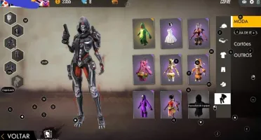 Conta Free Fire Gemada Itens Raros!