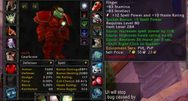 Priest full t10 e pvp + Druid t10 + Shaman wow br 3.3.5