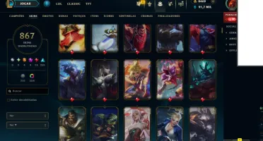 850 SKINS+500 CROMAS+ 800 ICONES+500 EMOTES+TROCA DE NICK