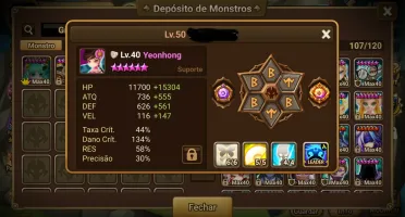 Acc - Yeonhong + Vanessa Varios Nat 4 Ld e Nat5 elementais.