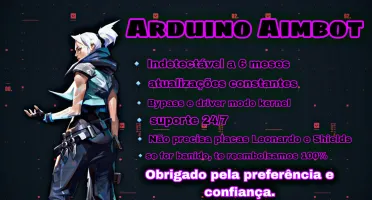 arduino aimbot / Lifetime para Valorant / indetectável a 6 m