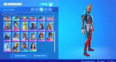 Vendo conta Fortnite com 900 V-Bucks e skins raras
