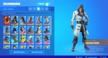 Vendo conta Fortnite com 900 V-Bucks e skins raras